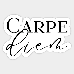 Carpe diem - Seize the day. Quote in latin Sticker